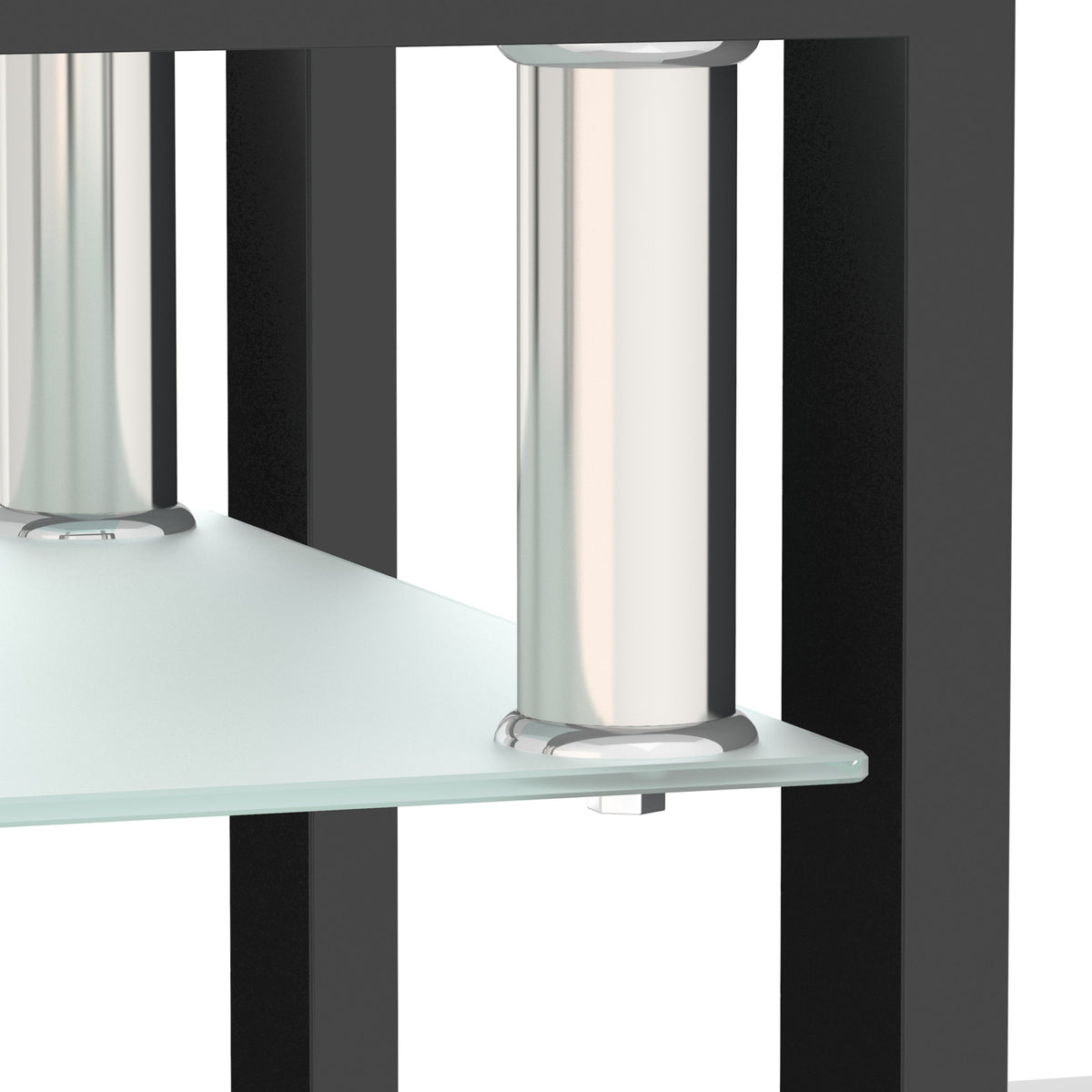 New Modern Small Side Table Tempered Glass Table Two Layer Square Table for Living Room Furniture
