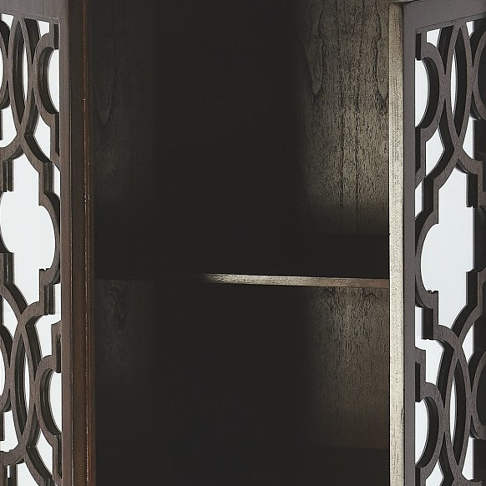HMS Morjanna White Tall Cabinet Solid Wood MDF Antique Design Style for Home Hotel Villa Living Room Dining Room Furniture