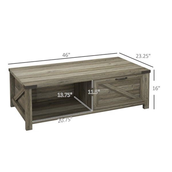 Grey Oak Coffee Table