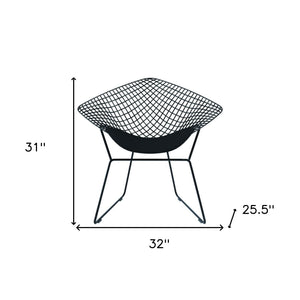 32\" HMS Black Chaise Lounge Chair