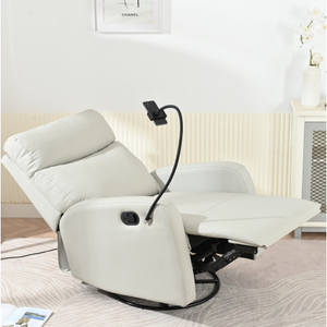 Modern Small Rocking Chair Swivel Recliner Extendable Bedroom Chair Synthetic Leather Living Room Sofa Home Furniture Set