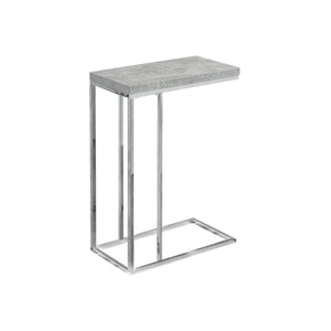 Homeroots 18.25" X 10.25" X 25.25" Grey Particle Board Metal  Accent Table