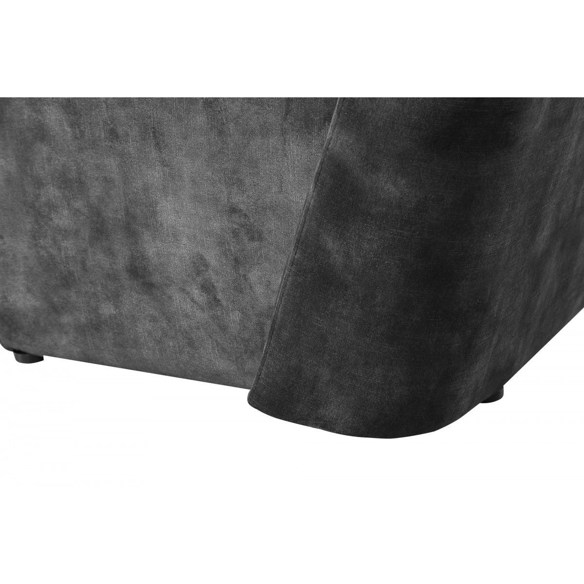 28\" Dark Slate Gray Velvet Side Chair HMS Living Room Collection