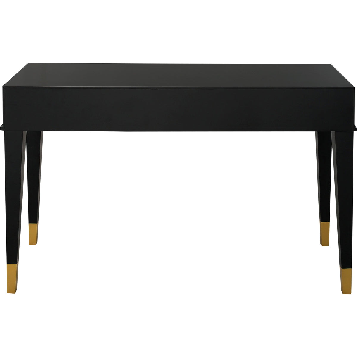 HMS 47\" Contemporary Elegant MDF Wood Console Table with Black Silver Gold Finish for Living Room Hotel Bedroom Decoration