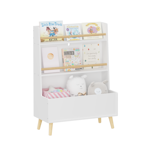 FCJ Children's Bookshelf Industrial-Contemporary Antique Design for Home Living Room Bedroom & School Book Storage