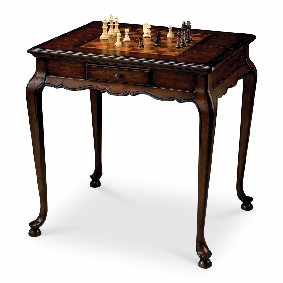 HMS 29 Convertible Square Coffee Table Brown and Dark Brown Wood with Drawer for Living Room Home Furniture