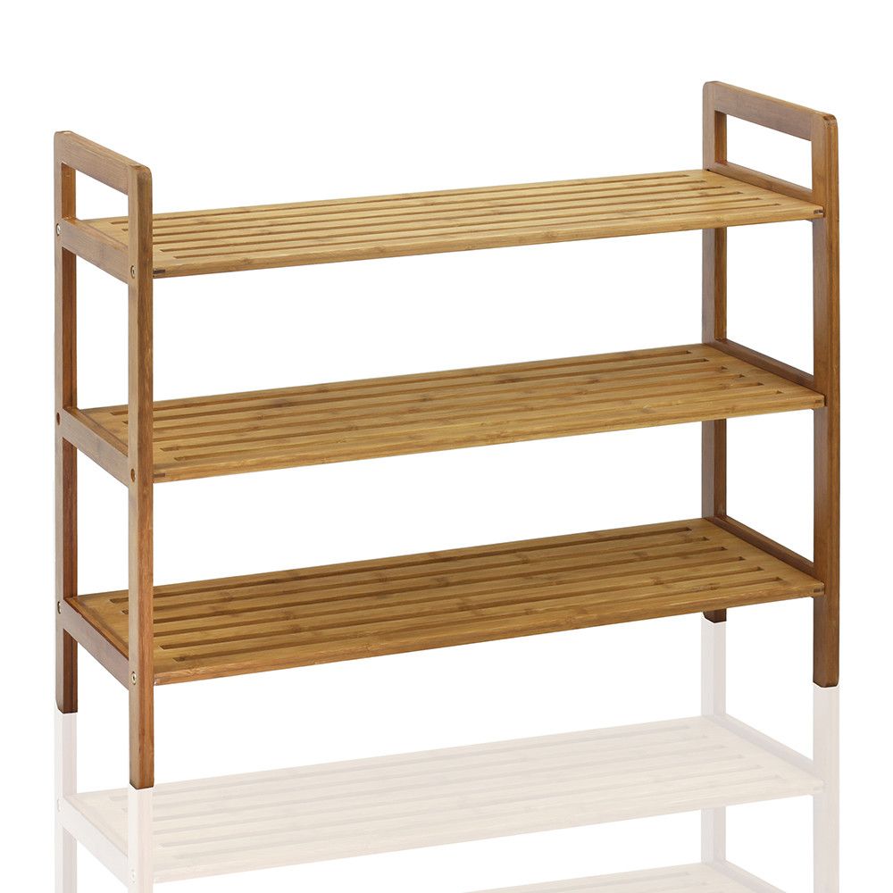 3-Tier Natural Bamboo Shoe Rack