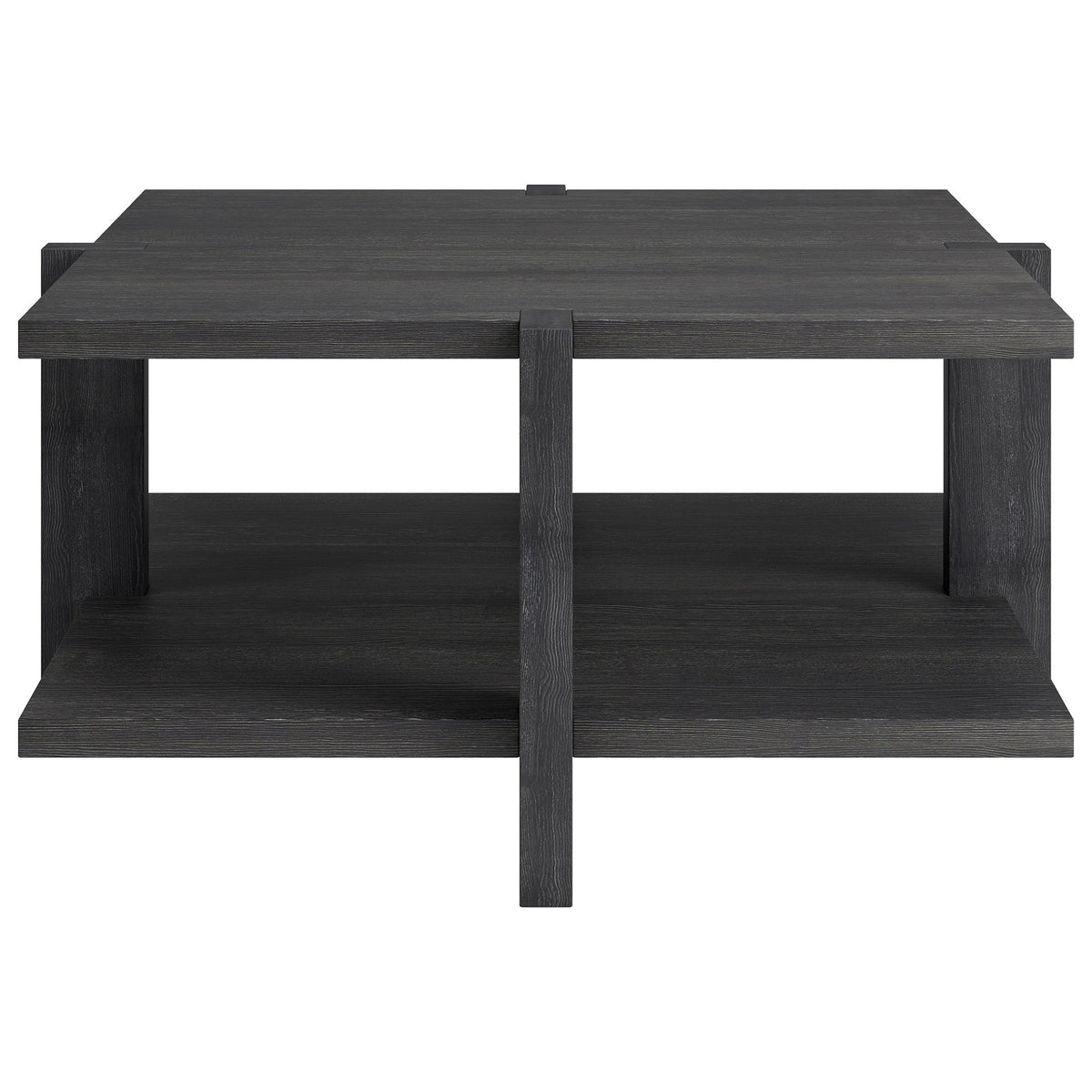 HMS 35 Convertible Gray Square Coffee Table with Shelf for Tea Living Room Furniture with Storage Home Furniture