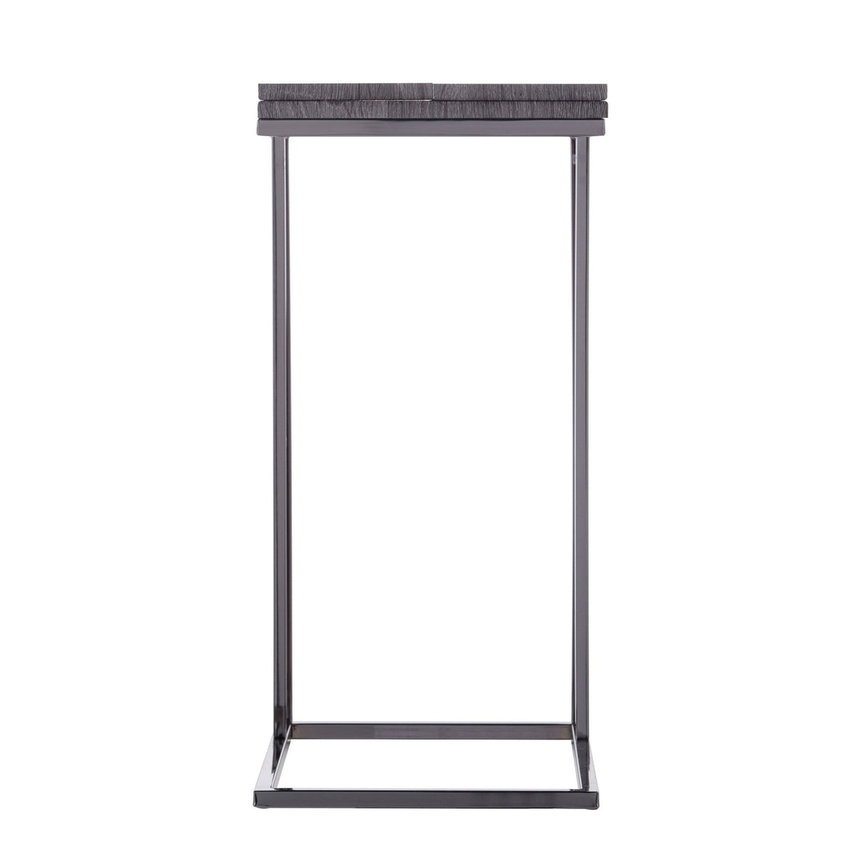 HMS 25\" Silver and Gray Expandable Rectangular Coffee Table End Table
