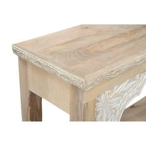 HMS 56 Natural Solid Reclaimed Wood Distressed Console Table with Shelf for Entry Villa Living Room Hotel Bedroom Decoration