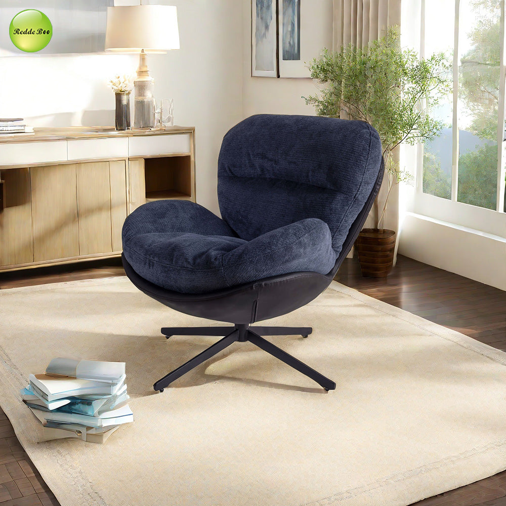 Fast Shipping In-stock Modern Striped Velvet Fabric Armless Fabric Accent Chair for Home Living Room or Hotel Use