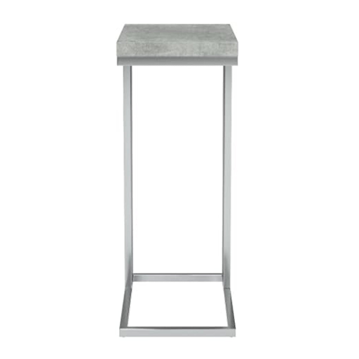 Homeroots 18.25" X 10.25" X 25.25" Grey Particle Board Metal  Accent Table