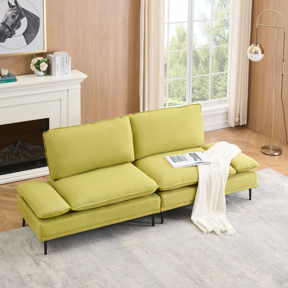 Elegant and Rustic in 89   Inches of Cotton and Linen,sofa Custom-made for Apartments, Living Rooms and Offices