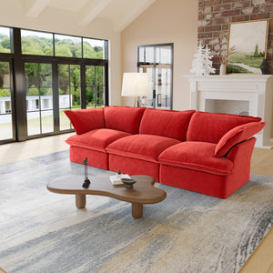 ATUNUS USA Warehouse in Stock Drop Shipping Sofa Living Room Furniture Modern Beige Fabric Modular Sectional Couch Sofa Set