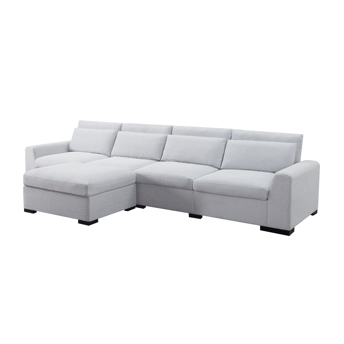 149' Modular Living Room Sofa with Ottoman Sectional Design for Comfort and Style