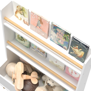 FCJ Children's Bookshelf Industrial-Contemporary Antique Design for Home Living Room Bedroom & School Book Storage