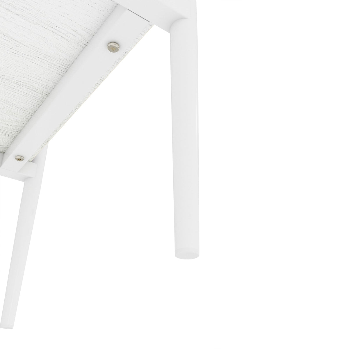 New Two White Side Tables Sets Tempered Glass Tabletop with MDF Layer for Living Room Furniture