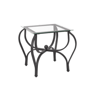 3-Piece Tempered Glass Coffee Table Set White Icon with 1 Coffee Table & 2 End Side Table for Living Room