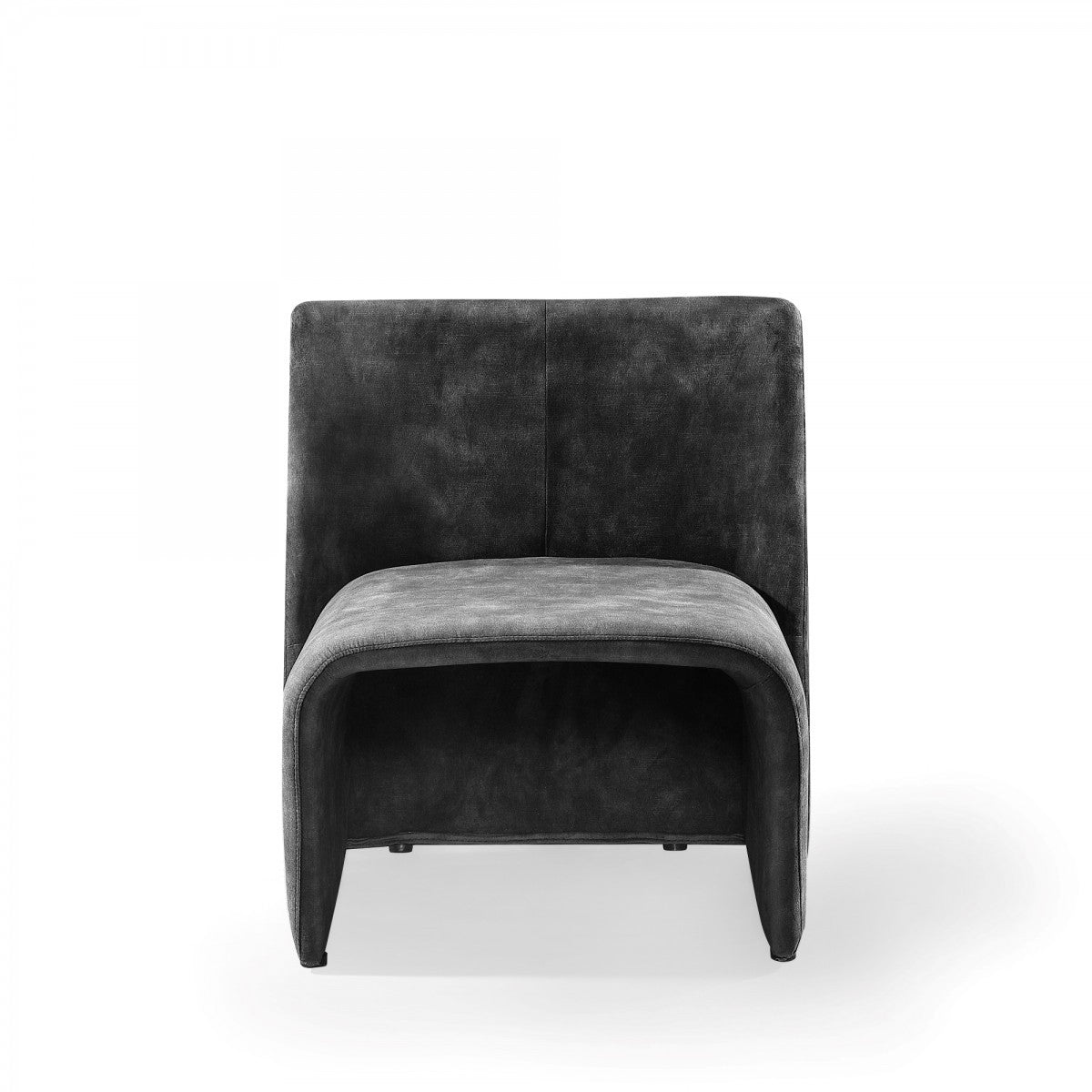 28\" Dark Slate Gray Velvet Side Chair HMS Living Room Collection