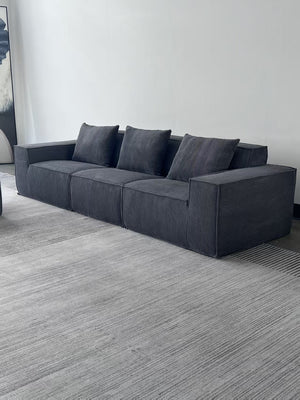 Modern Vacuum Compressed Sofa Tofu Height Density Sponge Modular Sofa for Living Room Cord Sofa