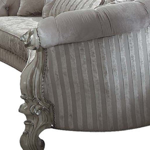 HMS 55 Brown Velvet Curved Sofa Set with Toss Pillows for Living Room