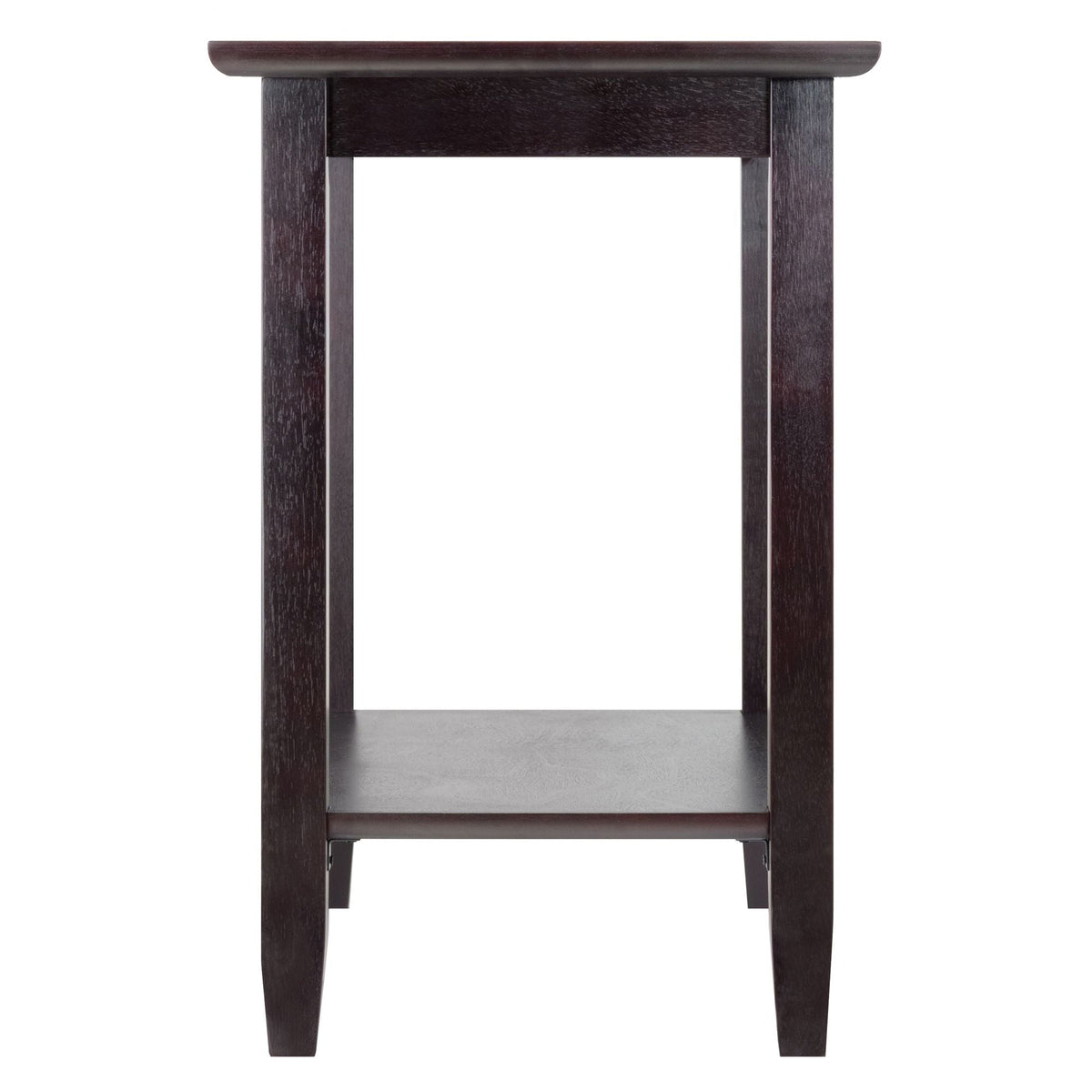 Genoa Rectangular Console Table with Glass Top and Shelf Elegant End Table
