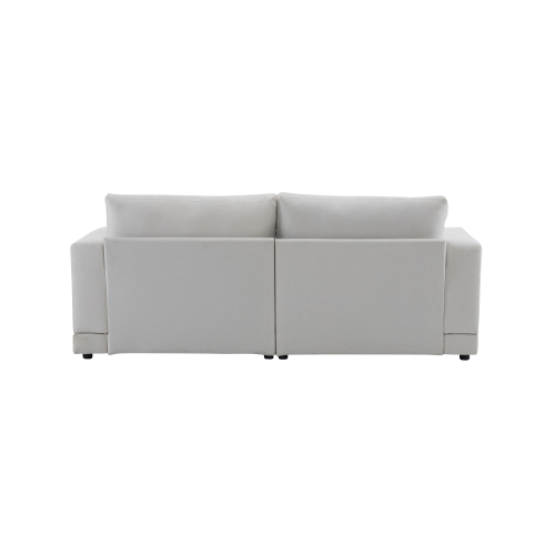 81" Navy Blue Modern Square Arm Loveseat Set with Soft Velvet Upholstery Deep Cushions Sturdy Legs for Living Room Bedroom