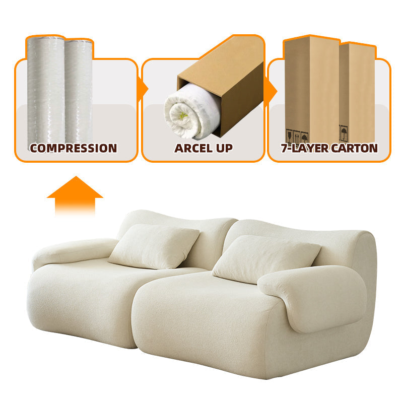 Vacuum Package Modular Foam Compressed Sofa Empty Modern Roll Sponge Compressed Sofa US Drop Shipping Furniture Compressed Sofa
