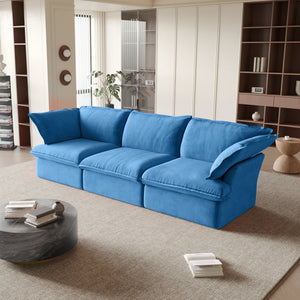 ATUNUS USA Warehouse in Stock Drop Shipping Sofa Living Room Furniture Modern Beige Fabric Modular Sectional Couch Sofa Set