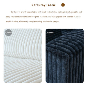 ATUNUS USA in Stock Drop Shipping Sofa American Traditional Living Room Furniture Corduroy Modular Sectional Couch Sofa Sets