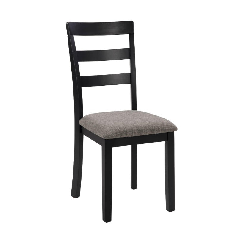 Farmhouse Style Dining Chairs Set of 2,  Wooden Kitchen Chairs, Solid  Wood Legs, High Ladder Back, Non-Slip Foot Pads