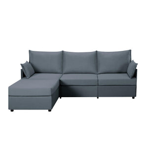 93.7"  Sectional Sofa with Ottoman