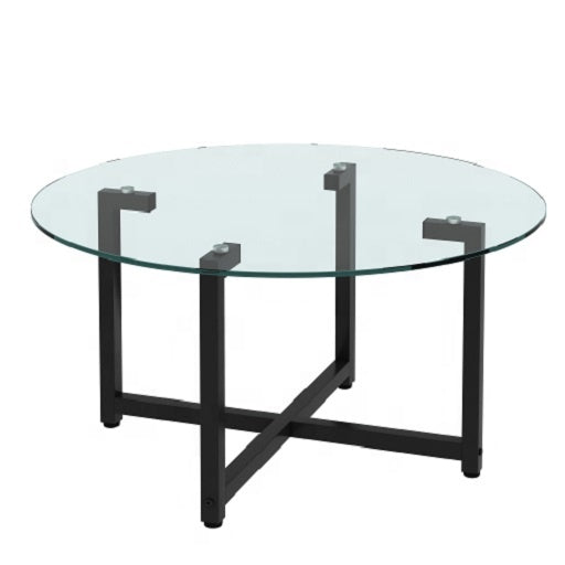 39.3 Inch Modern Glass Top Selling Tea Table with Drawer , 2 Tier Coffee Table Stainless Steel Frame
