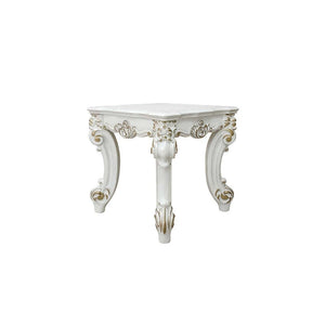 26\" Antique Pearl HMS Manufactured Wood Square End Table Console Tables Product