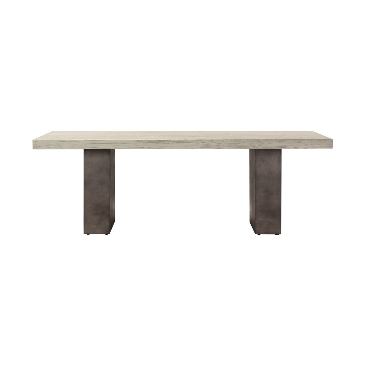 HMS 24\" Gray and Dark Gray Solid Wood and Concrete Coffee Table