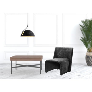 28\" Dark Slate Gray Velvet Side Chair HMS Living Room Collection