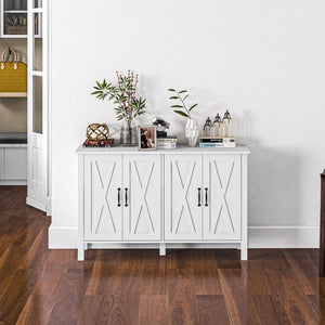 White Kitchen Buffet Cabinet TV Stand Product Category