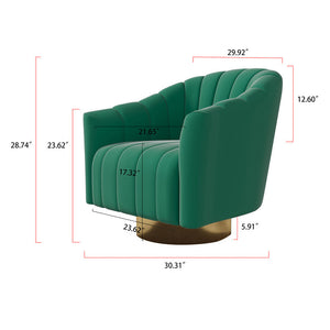 In Stock America Free Shipping Swivel Accent Armchiar Green Modern Armchairs Living Room Single Chair Sofa