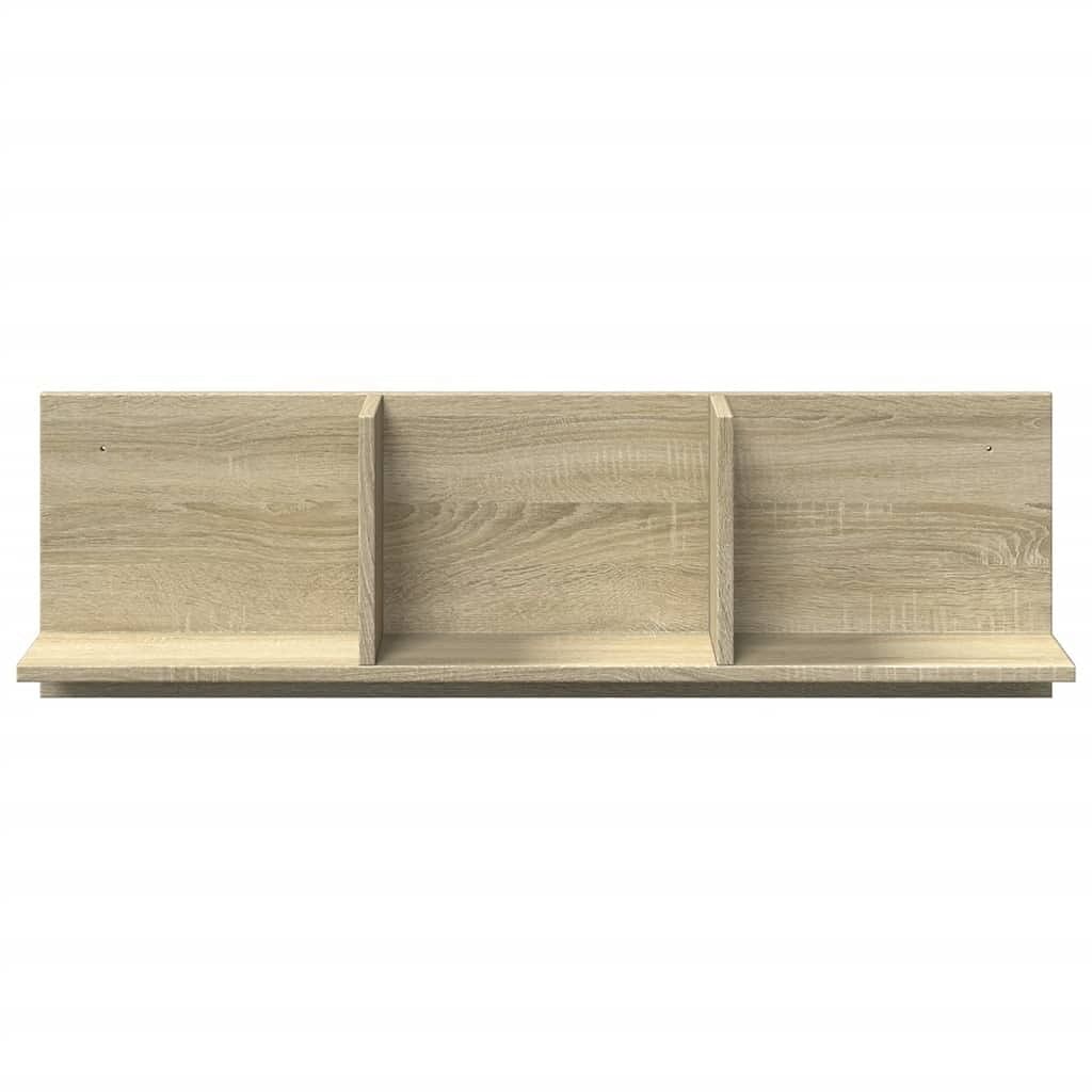 W2B VidaXL Sonoma Oak Engineered Wood Wall Cabinet Living Room Cabinets with Wall Mounting