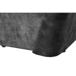 28\" Dark Slate Gray Velvet Side Chair HMS Living Room Collection