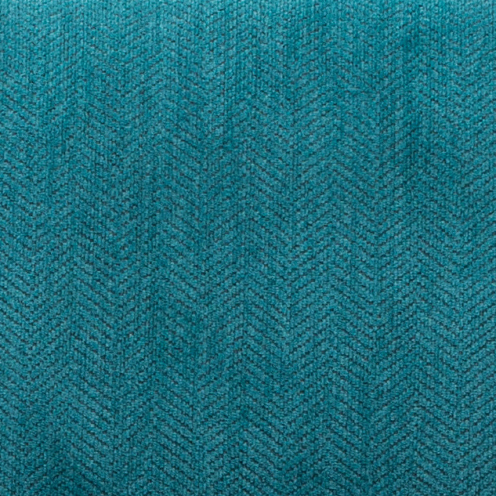 Pisano Contemporary Chenille Fabric Armless Accent Chair with Pillow, Teal Blue