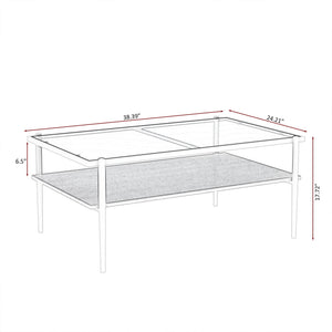 New Modern Coffee Table,coffee Tables for Living Room, Glass Coffee Table, Square Steel Coffee Table Living Room Furniture