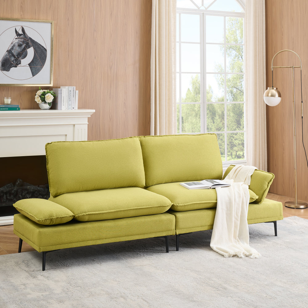 Elegant and Rustic in 89   Inches of Cotton and Linen,sofa Custom-made for Apartments, Living Rooms and Offices