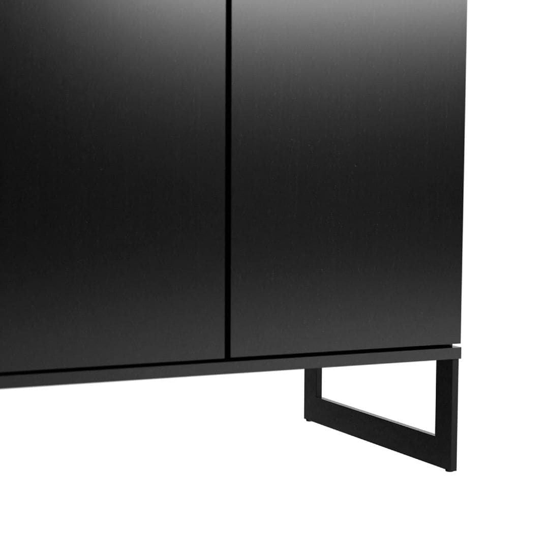 Manhattan Comfort for Lexington 59.72 Black Bookcase with 4 Shelves