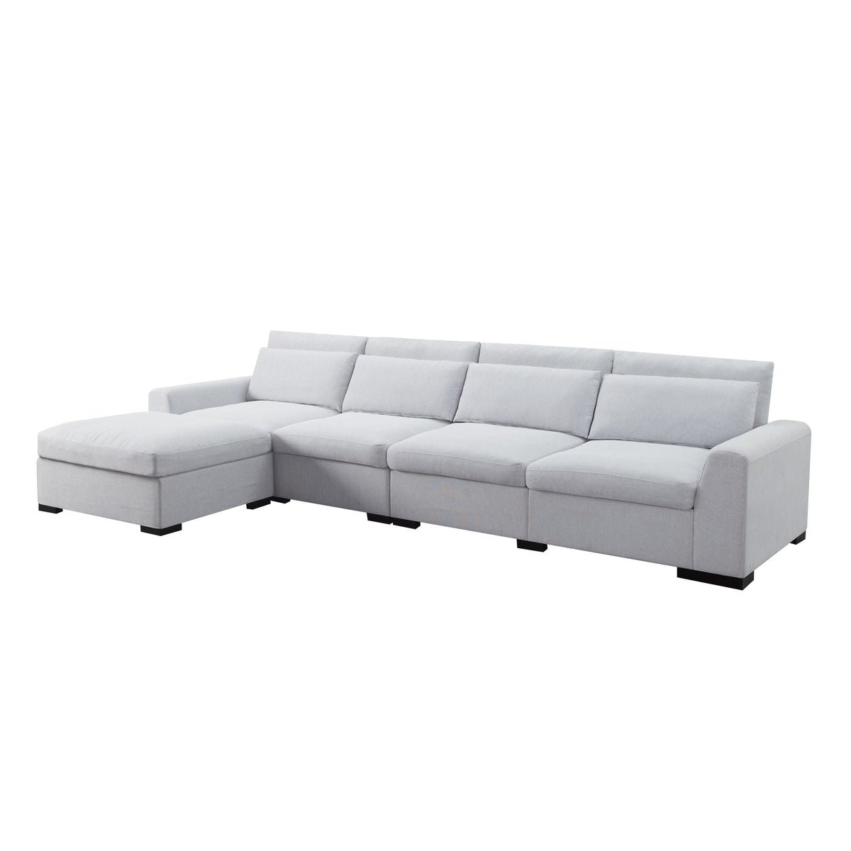 149' Modular Living Room Sofa with Ottoman Sectional Design for Comfort and Style