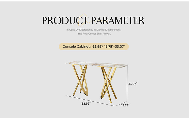 Italian Marble Mdf Wooden Console Table Modern Luxury Design Gold Stainless Steel Entryway Console Tables Living Room Furniture