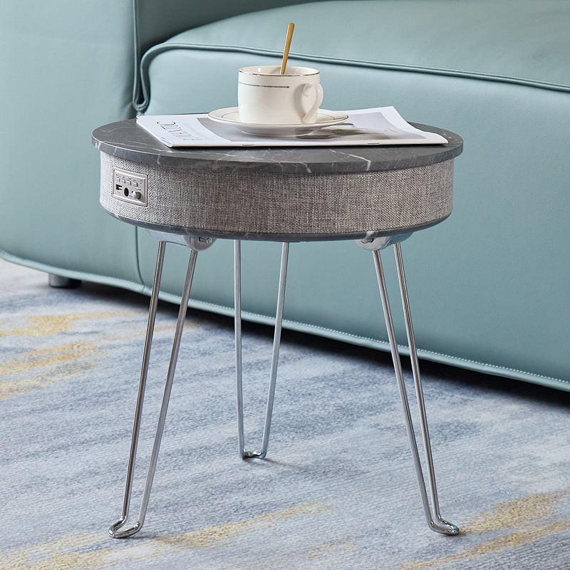 Scandinavian Style Smart Music Coffee Table Multi-Functional Wireless Charging Bluetooth Audio Foldable Small Side Living Room