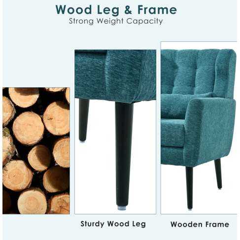 Modern Reclining Leather Armchair for Home Office & Indoor Use FCJ Accent Chair with Upholstery for Living Room & Bedroom