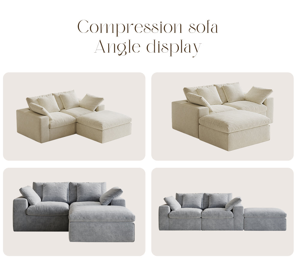 Modern Design High Quality Compression Sofas Luxury Foam Vacuum Pack Compression Sofas US Drop Shipping Roll Compression Sofas