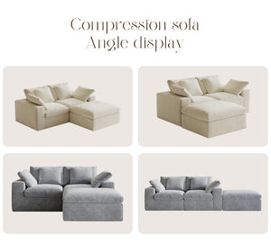 Modern Design High Quality Compression Sofas Luxury Foam Vacuum Pack Compression Sofas US Drop Shipping Roll Compression Sofas
